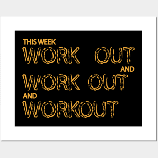 Workout Gym Yoga Posters and Art